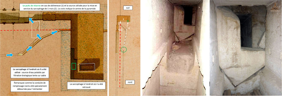 Sarcophage Chambre du Roi Grande pyramide Egypte Khéops Filtre